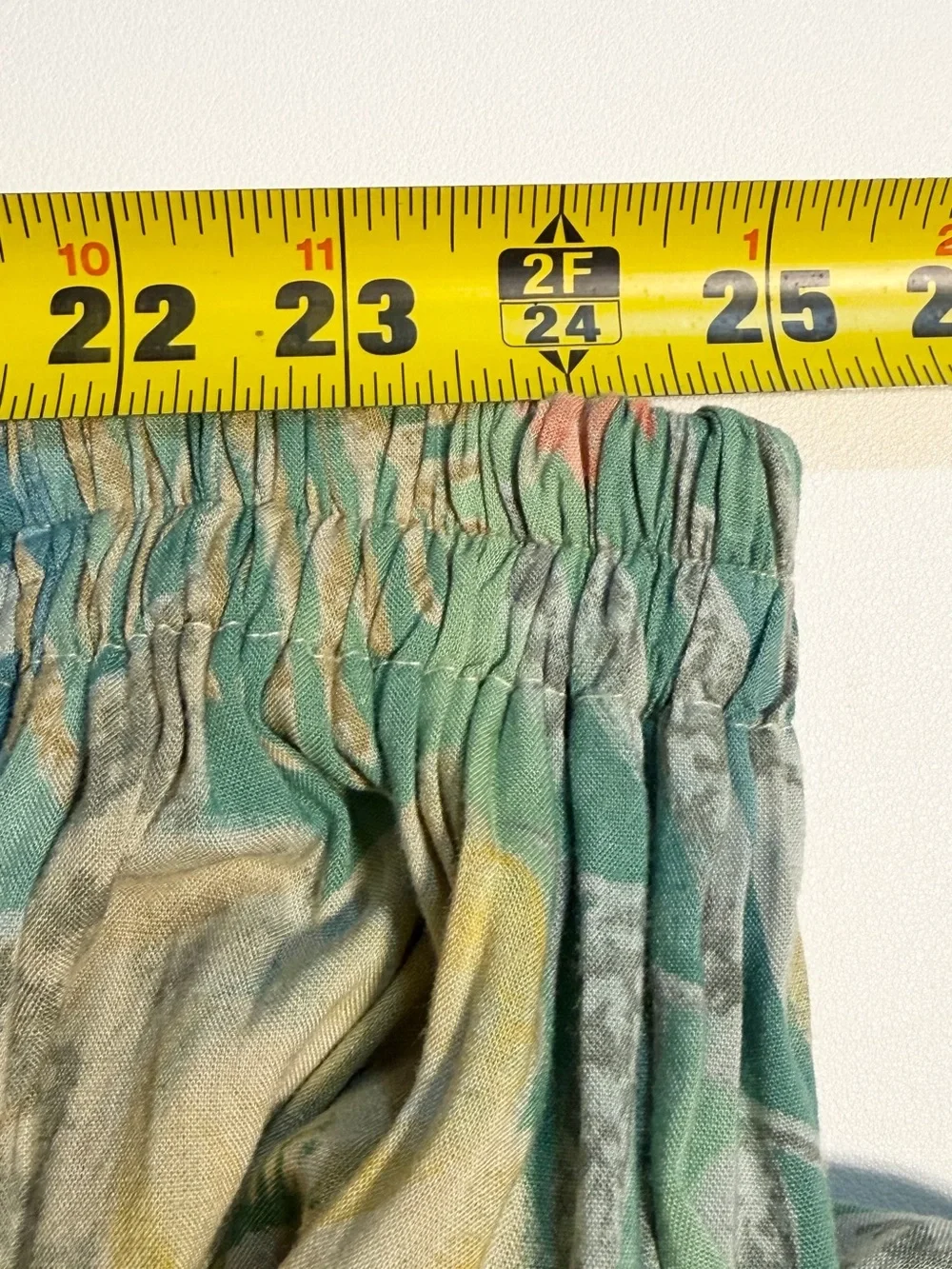 VINTAGE palm island floral skirt long maxi full elastic waist pastel tropical
